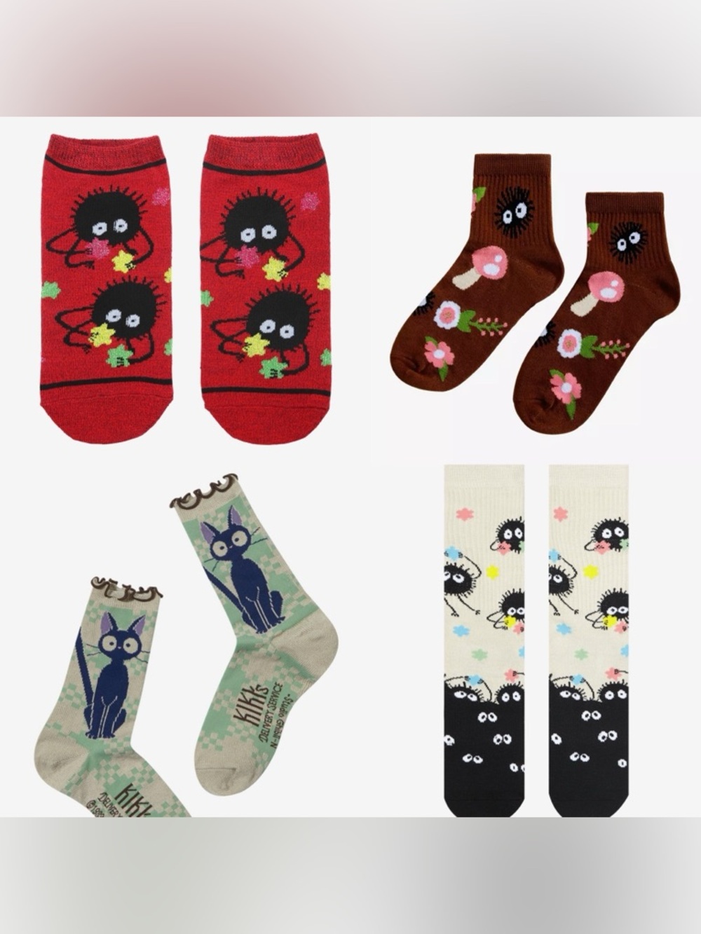 Set of 4 pairs - Studio Ghibli Socks